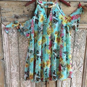 Umgee dress with tie sleeves